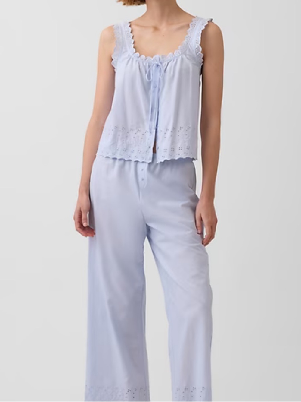 Gap Embroidered PJ Tank sz XS - Picture 2 of 3